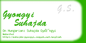 gyongyi suhajda business card